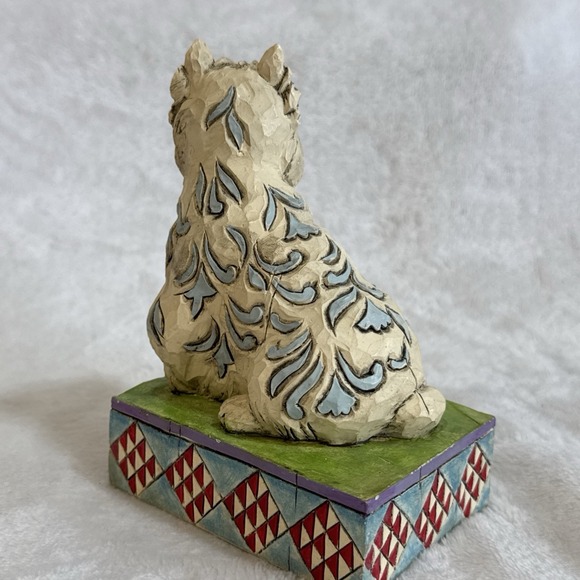 2007 Heartwood Creek Jim Shore Dog "WINSTON" Figure Patchwork Base #4009746 - Picture 3 of 6